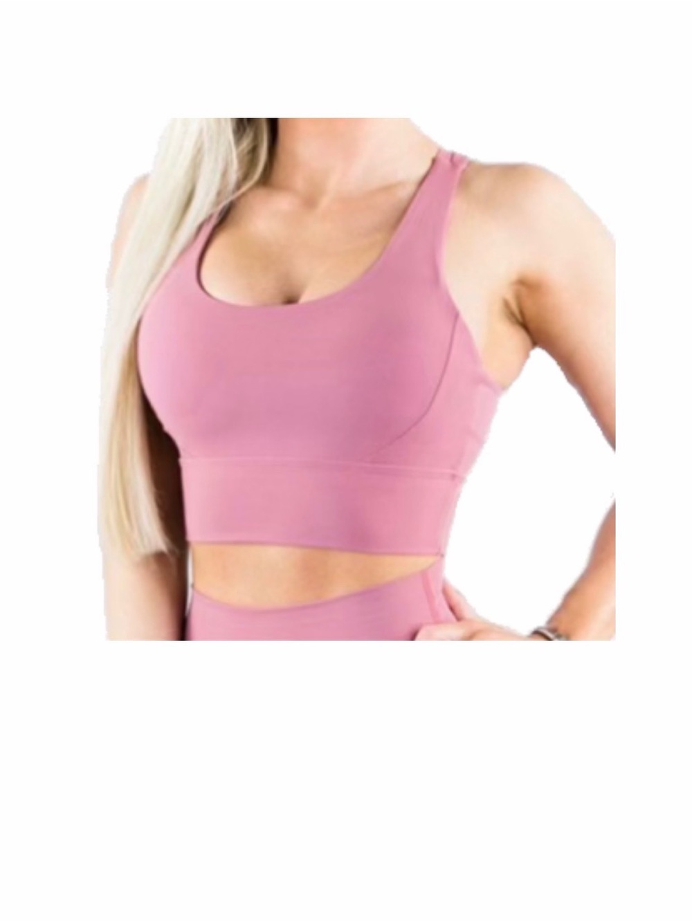 Buffbunny Rosa Sports Bra in Champagne Pink